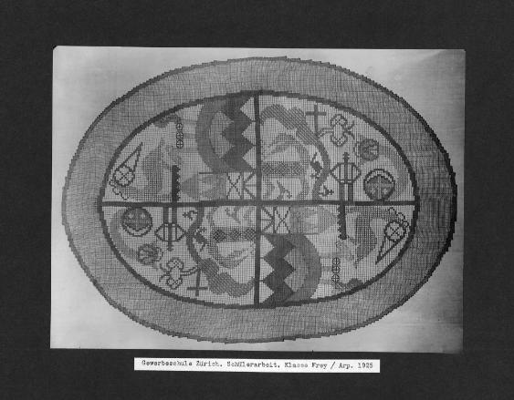 Gewerbeschule Zürich. Schülerarbeit. Klasse Frey / Taeuber. Um 1925