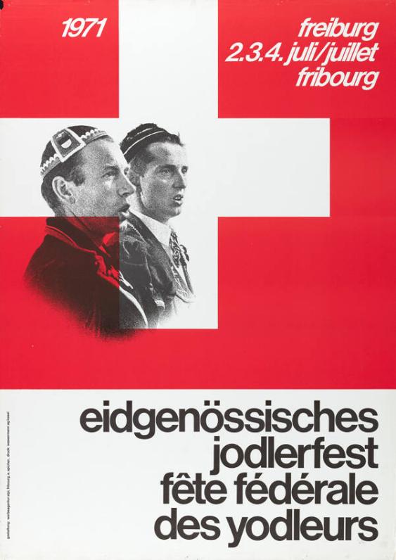 1971 - Eidgenössisches Jodlerfest - Fête fédérale des yodleurs - Fribourg