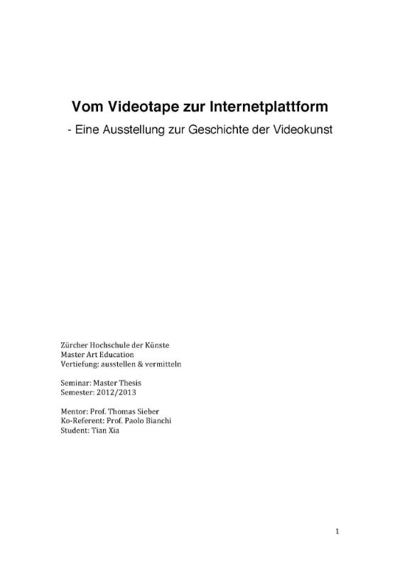 Vom Videotape zur Internetplattform