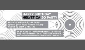 50 Jahre Helvetica, Einladung zur Geburtstagsparty
