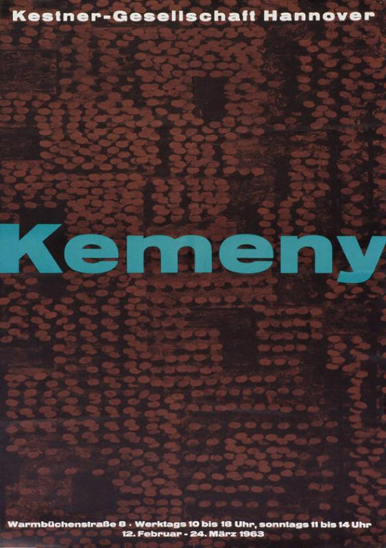Kestner-Gesellschaft Hannover - Kemeny