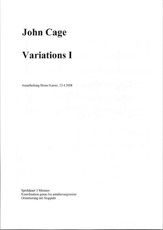 John Cage - Variations I