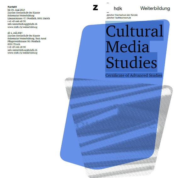 Weiterbildung, CAS Cultural Media Studies
