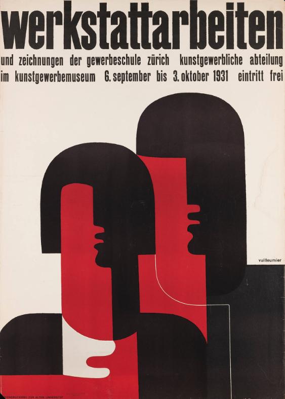 Werkstattarbeiten und Zeichnungen der Gewerbeschule der Stadt Zürich, Kunstgewerbliche Abteilung