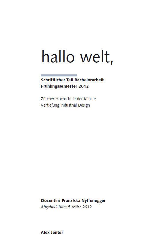 hallo Welt