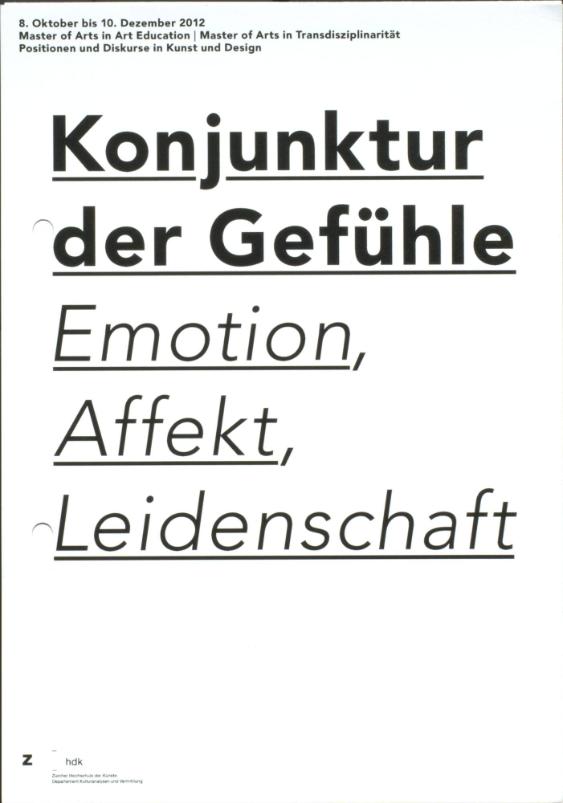 Konjunktur der Gefühle