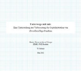 Unterwegs mit mir – Yi‘s Bag