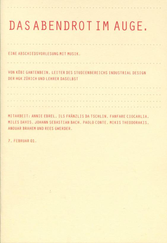 Das Abendrot im Auge