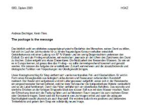 The package is the message