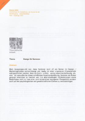 Design für Senioren