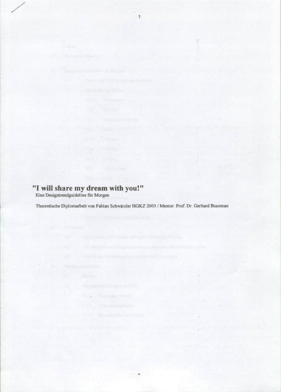 I will share my dream with you !