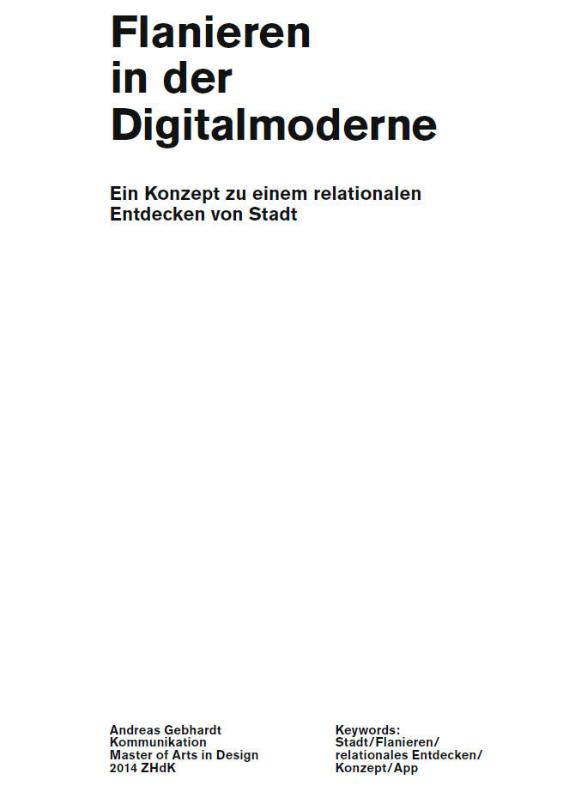 INDICA - Flanieren in der Digitalmoderne