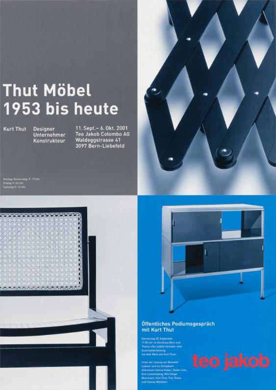 Thut Möbel - 1953 bis heute - Kurt Thut - Designer, Unternehmer, Konstrukteur - Teo Jakob (...)
