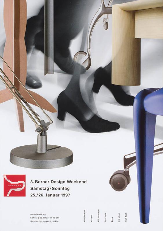 3. Berner Design Weekend - An sieben Orten: Form und Raum - Anliker - Kilchenmann - Intraform - Zona - Teo Jakob - High Tech