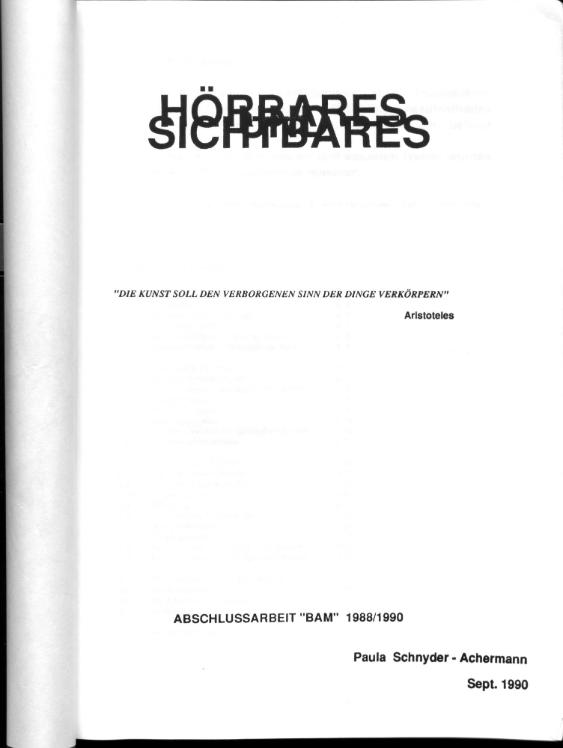 Hörbares Sichtbares
