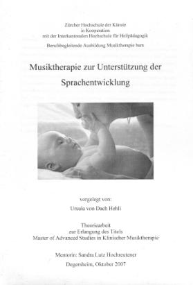 Musiktherapie zur Unterstützung der Sprachentwicklung