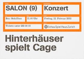 Hinterhäuser spielt Cage