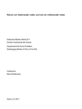Warum wir miteinander reden und wie wir miteinander reden
