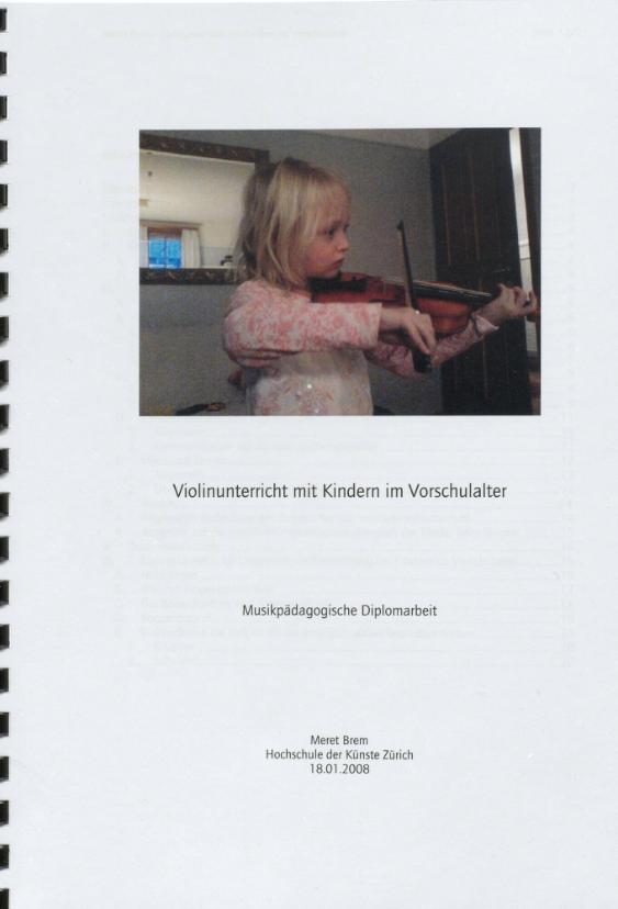 Violinunterricht mit Kindern im Vorschulalter