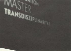 Diplomausstellung 2010, Master Art Education, Master Transdisziplinarität