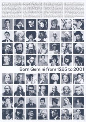 Born Gemini from 1265 to 2001