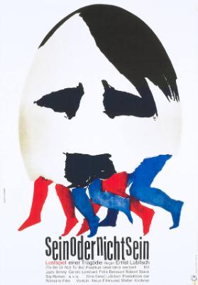 Sein oder nicht sein - Lustspiel einer Tragödie - Neue Filmkunst Walter Kirchner