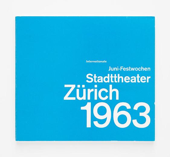 Internationale Juni-Festwochen Stadttheater Zürich 1963