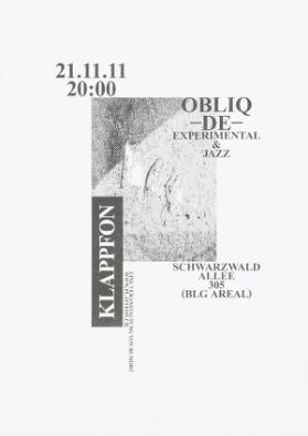 Klappfon - Oblio - DE - Experimental & Jazz - Eine Veranstaltung von Rumort