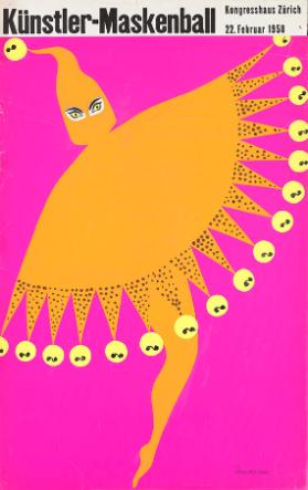 Künstler-Maskenball - Kongresshaus Zürich - 22. Februar 1958