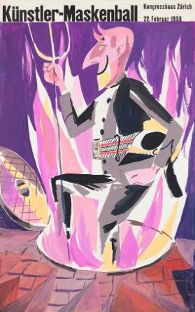 Künstler-Maskenball - Kongresshaus Zürich - 22. Februar 1958