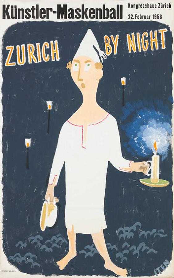 Künstler-Maskenball - Kongresshaus Zürich - 22. Februar 1958