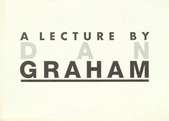 Recent "Architecture/Art" Projects, Lecture