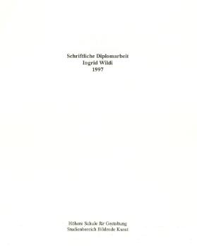 Schriftliche Diplomarbeit