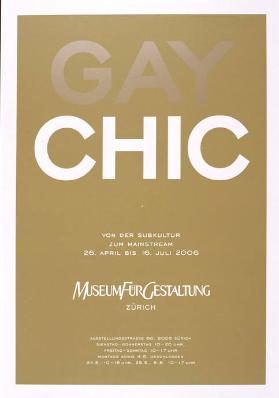 Gay Chic - Von der Subkultur zum Mainstream - Museum für Gestaltung Zürich