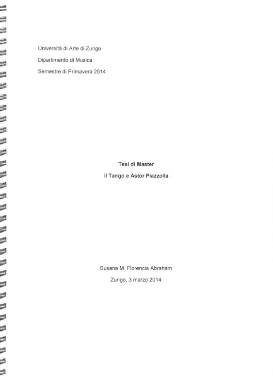 Il Tango e Astor Piazzolla