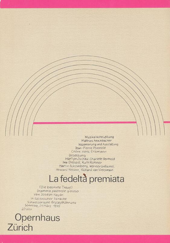 La fedeltà premiata - Opernhaus Zürich