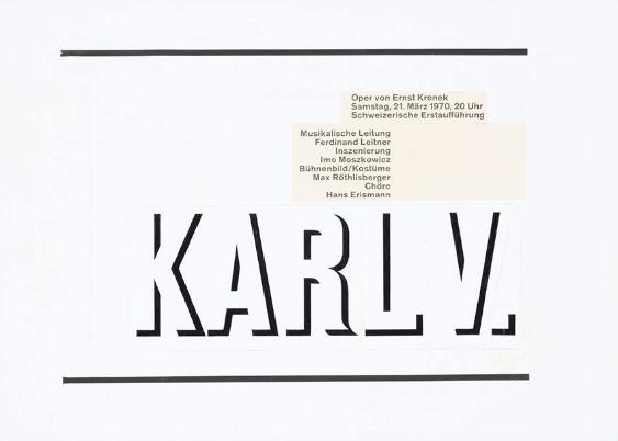 Karl V. - Oper von Ernst Krenek