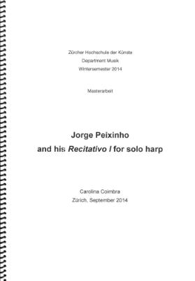 Jorge Peixinho and his Recitativo I for solo harp

