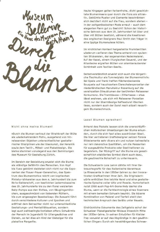 Durch die Blume