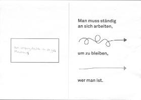 Man muss ständig an sich arbeiten, um zu bleiben, wer man ist