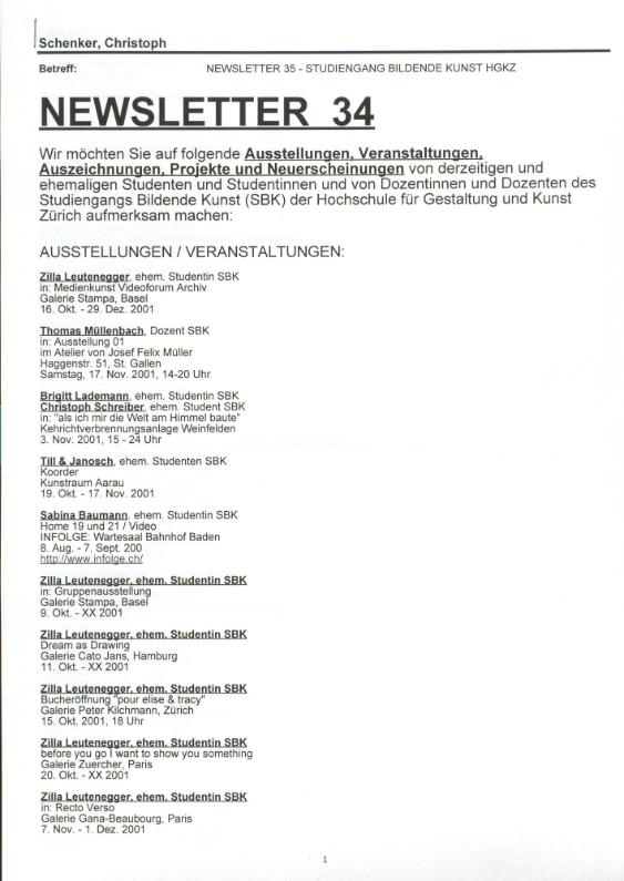 Info / SBK Newsletter 33 - 46