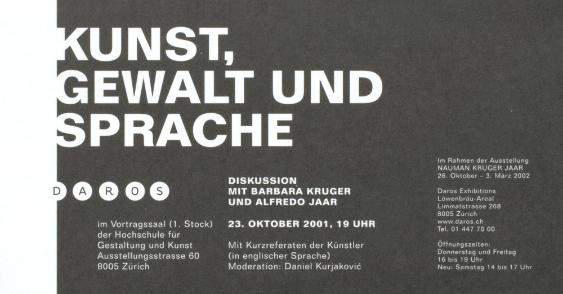 Kunst, Gewalt und Sprache