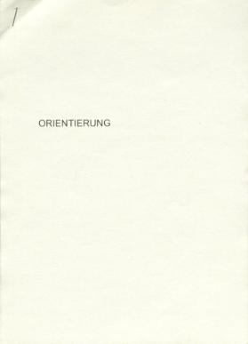 Orientierung