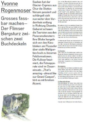 Grosses fassbar machen - Der Flimser Bergsturz zwischen zwei Buchdeckeln