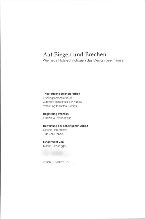 Auf Biegen und Brechen