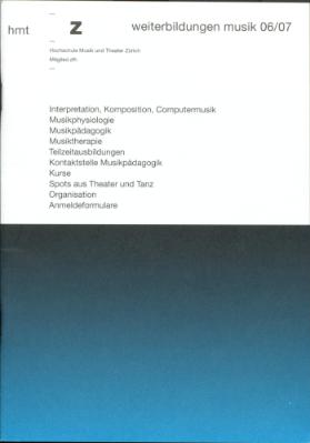 Weiterbildungen Musik 06 /07