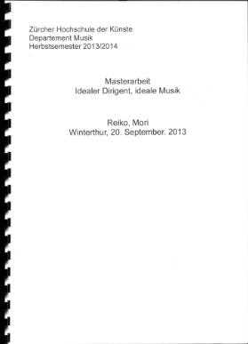 Idealer Dirigent, ideale Musik