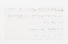 [New York: Monospace-Alfabet für Olivetti-Schreibmaschine]