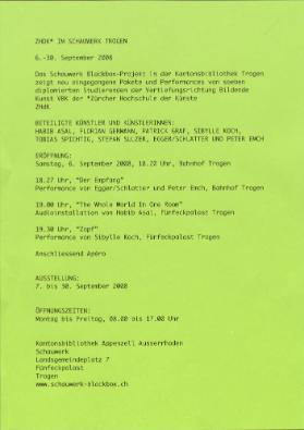ZHdK* im Schauwerk Trogen
