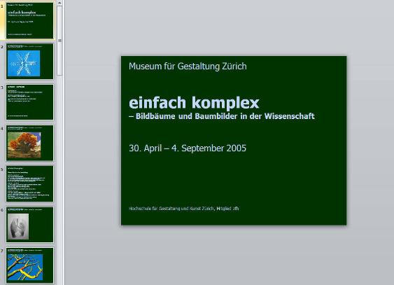 Einfach Komplex - Bildbäume und Baumbilder in der Wissenschaft


